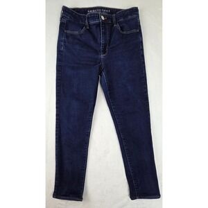 American Eagle Hi-Rise Jegging Super Stretch Dark Wash Skinny Jeans Women 10